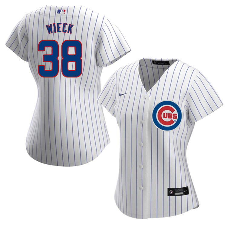 Nike Women #38 Brad Wieck Chicago Cubs Baseball Jerseys Sale-White